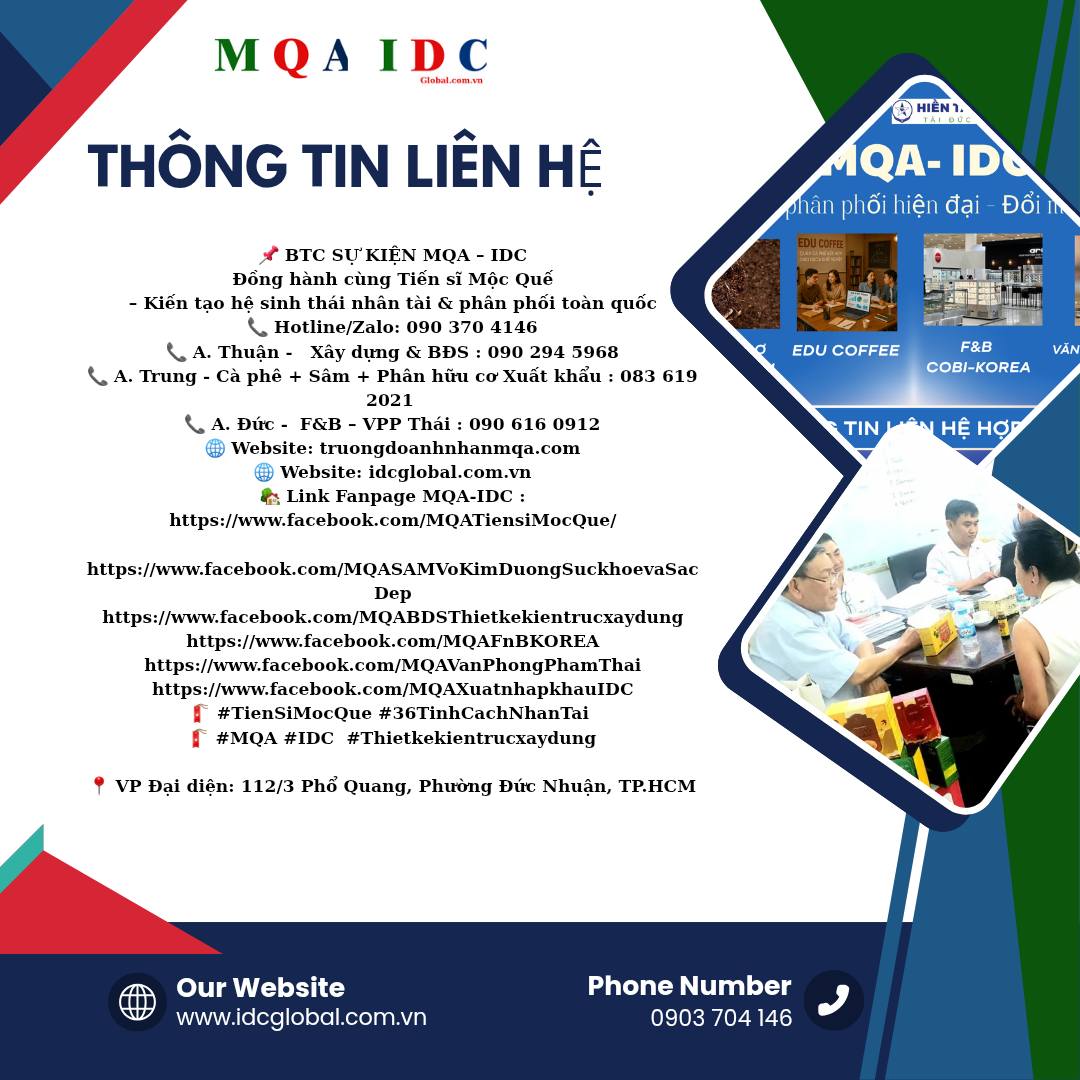 Thông tin liên hệ chi tiết